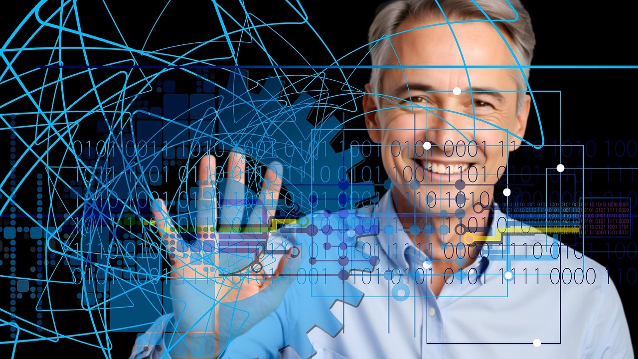 businessman digital