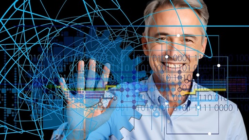 businessman digital